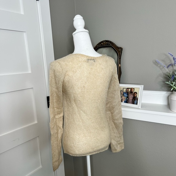 Vintage Entracte Paris fine knit sweater too long sleeve Mohair stretch casual 1 - Picture 4 of 5